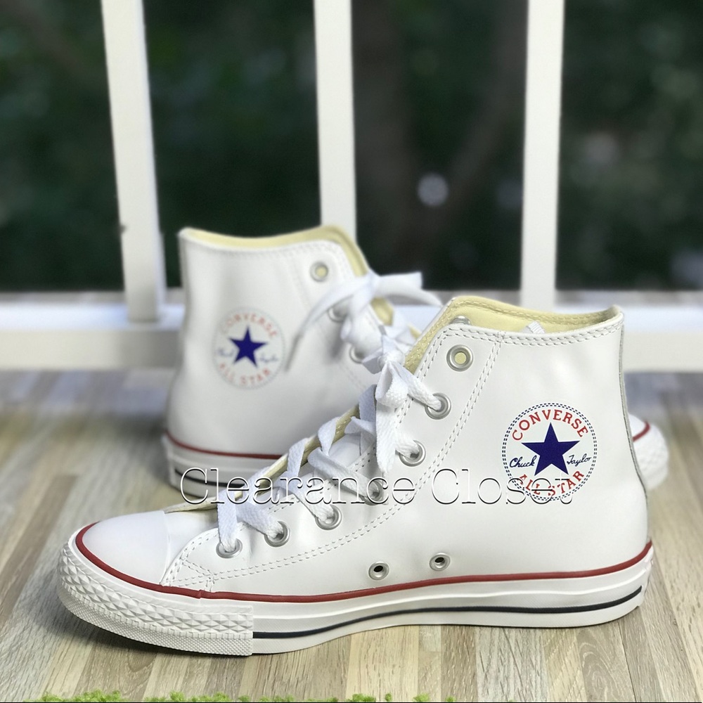 NWT Converse AdVulc Ctas HI White Leather W AUTHEN - Picture 2 of 8